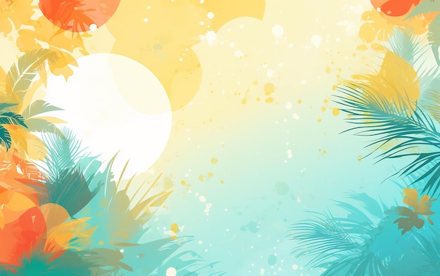 Sunny Summer Bliss Abstract Background