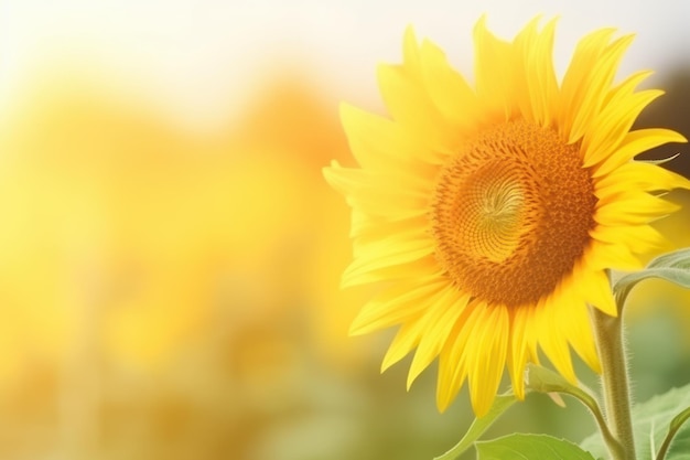 Sunny sunflower Generate Ai