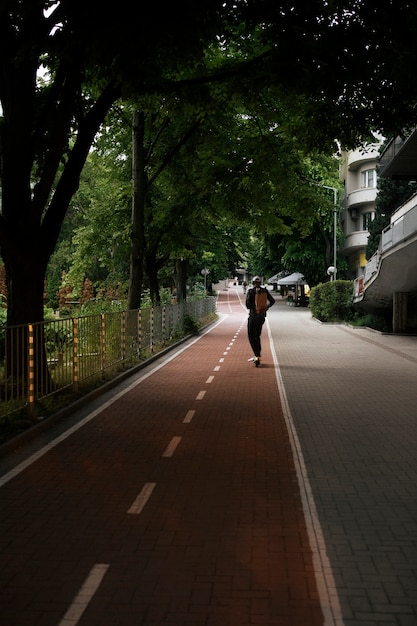 日当たりの良い都市景観