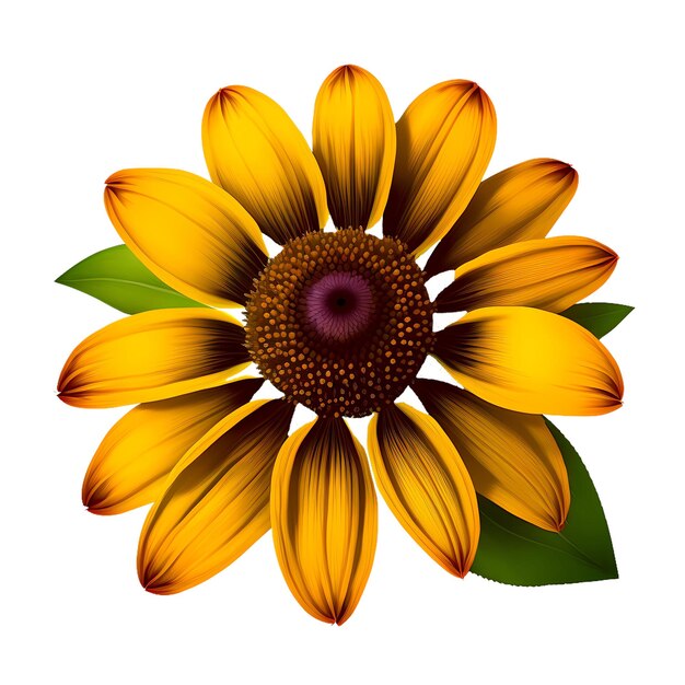 Foto sunny yellow blackeyed susan flower illustrations eleganza botanica