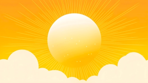 Sunrise background with clouds and sun Vector illustration Eps 10