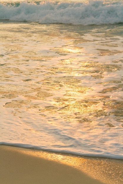 Sunrise over the beach on Caribbean Sea.