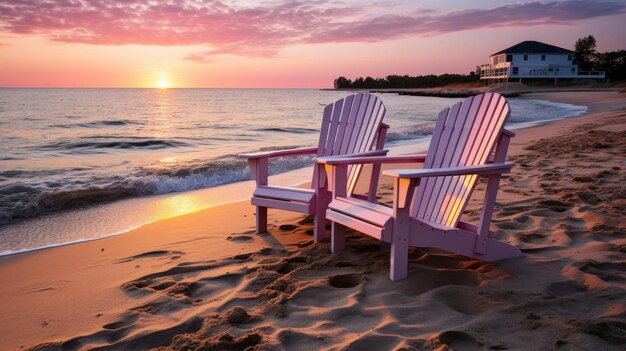 Photo sunrise at the beach