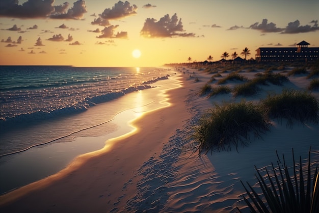 Sunrise over Beach