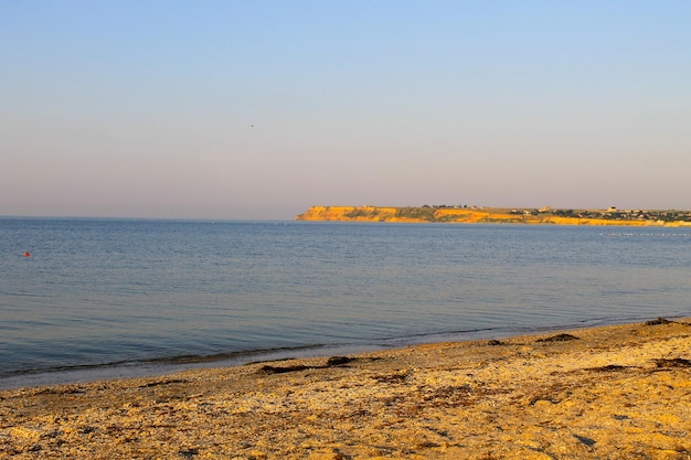 Sunrise over the Black sea Ukraine