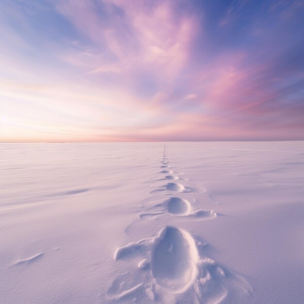 Sunrise blanket minimalist snow field