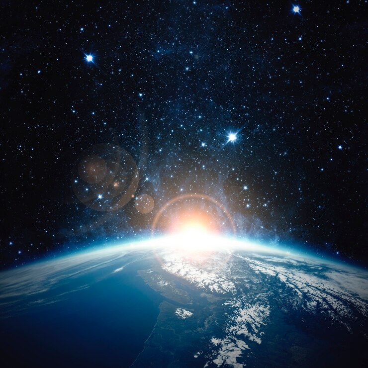 地球上の日の出-NASAから提供されたこの画像の要素