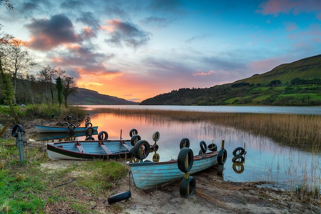 Sunrise at Glencar Lough