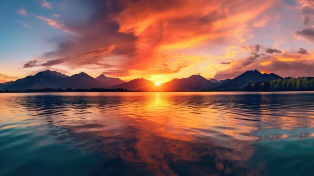 Sunrise landscape scene free photo hd background