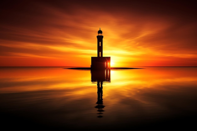 Sunrise at the minaret islamic images