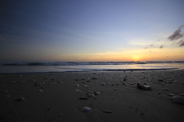 Sunrise and morning sea