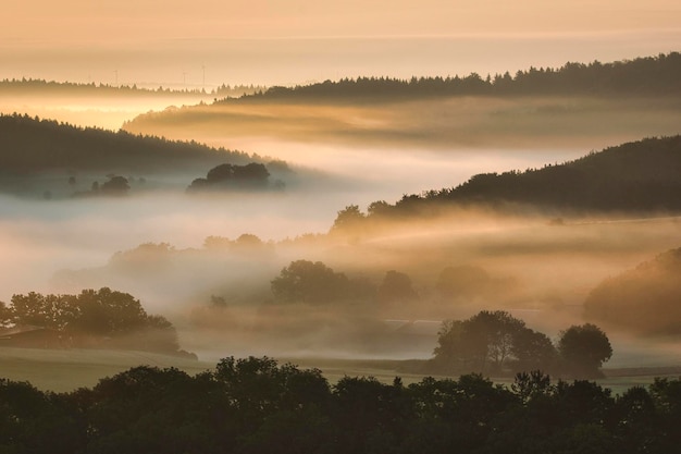 sunrise over the mountains