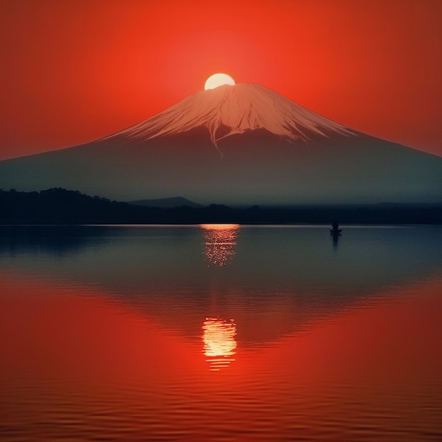 sunrise over mt fuji