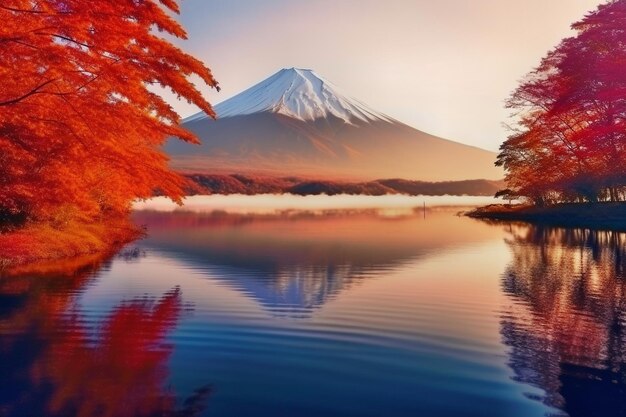 sunrise over mt fuji