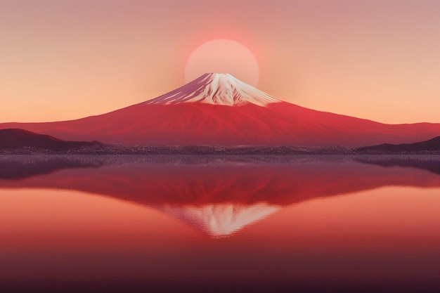 写真 富士山の日の出