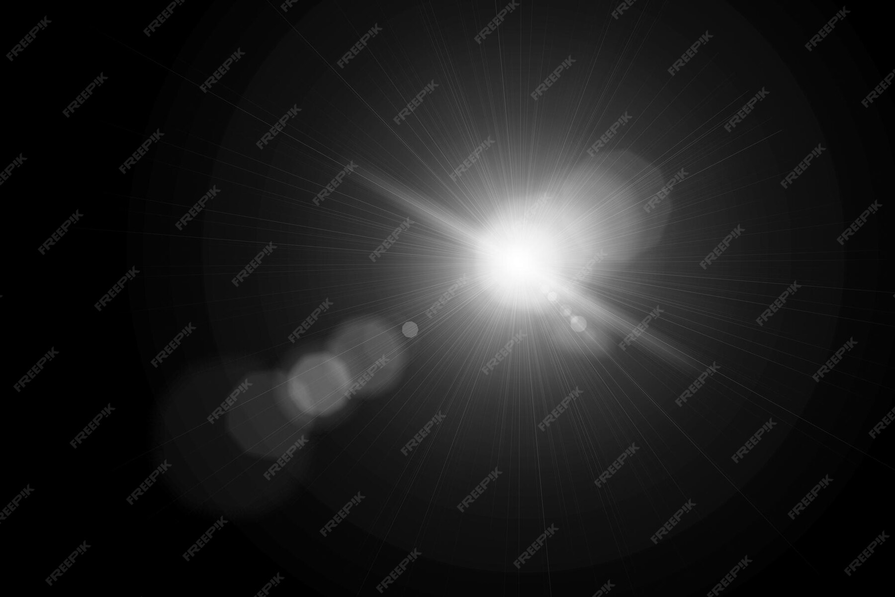 Overlay лючи солнце на черном фоне