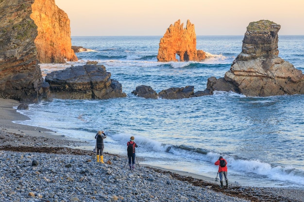 Playa de Portizuelo Luarca Asturias Spain의 일출