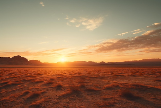 Photo sunrise in the prairie