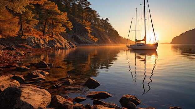 Sunrise Sailboat Bay