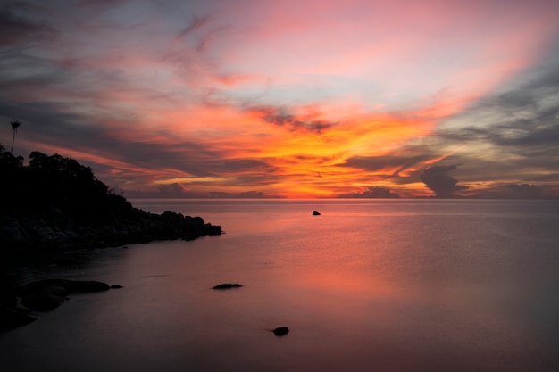 Sunrise in Samui island, south of Thailand.