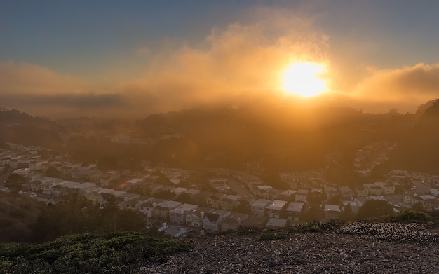 Sunrise over San Francisco