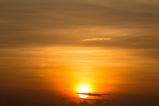 Sunrise and sea.