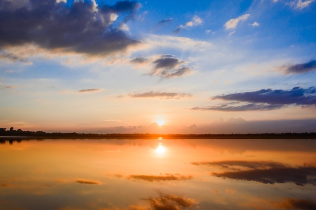 sunrise in the sea