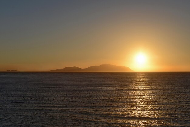 Sunrise in Sharm elSheikh in Egypt