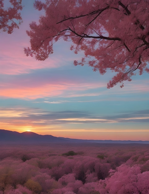 日の出の空