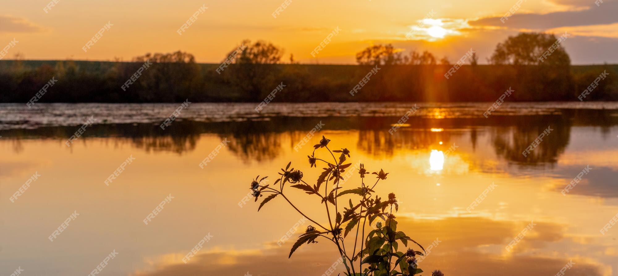 Sunset In The Neighborhood And Reflections In The River Stock Photo,  Picture and Royalty Free Image. Image 96533227.