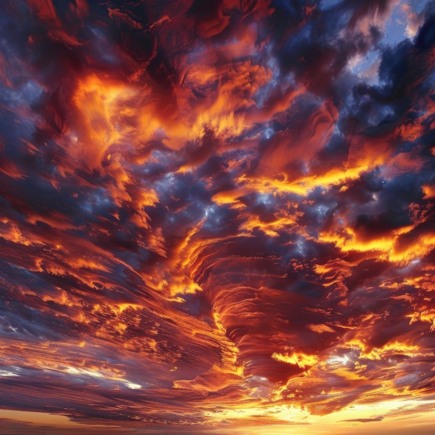 Photo a sunrise symphony above the clouds
