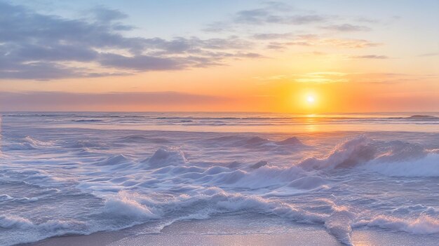 Sunrise view on the beach