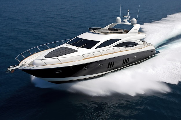 Sunseeker Predator 74 Schip Jacht Luxe jacht Boot Een cruiseschip Motorboot Vervoer Watertransport AI