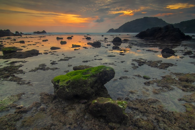 写真 wedi omboビーチの夕日