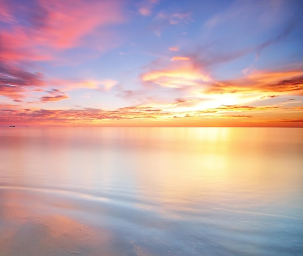 Sunset Background in Long Exposure