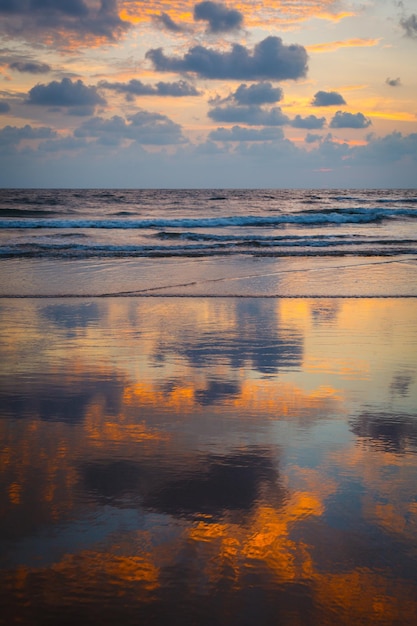 Sunset on Baga beach Goa