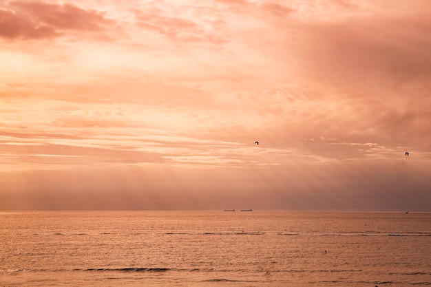 バルト海に沈む夕日