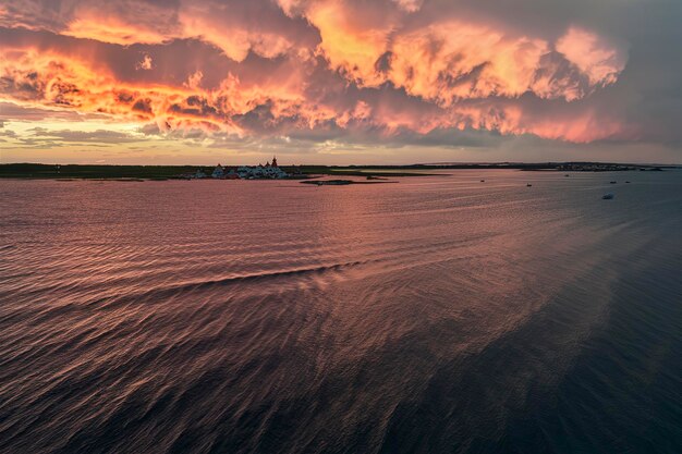 Sunset at Baltic sea