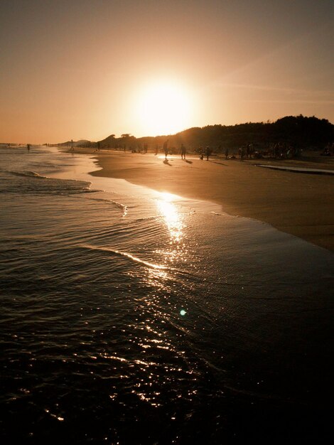 Sunset at beach