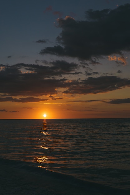 Sunset in the beach