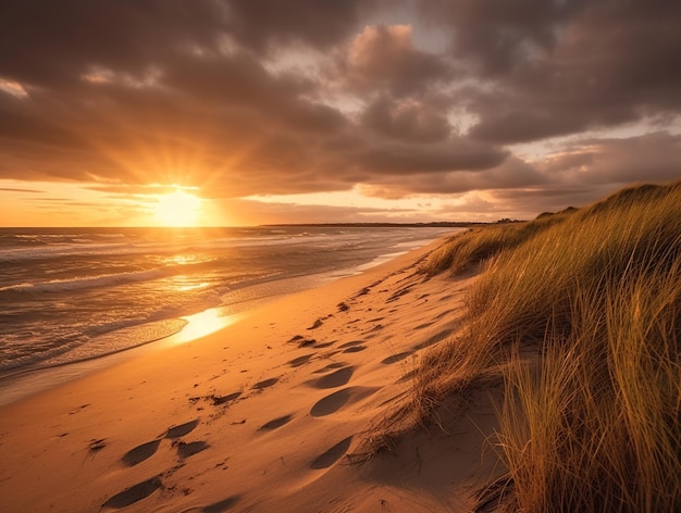 Sunset at the beach