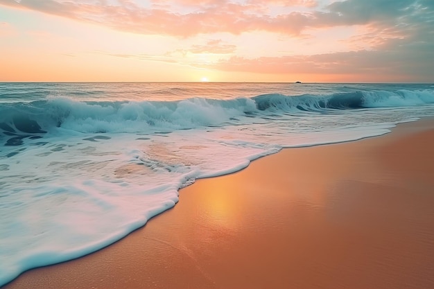 sunset on the beach