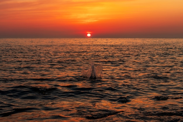 Sunset and beach