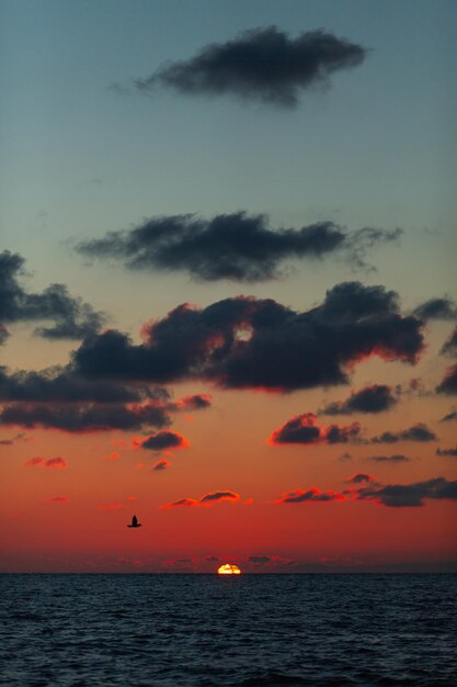 Sunset on the black sea