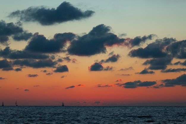 Sunset on the black sea
