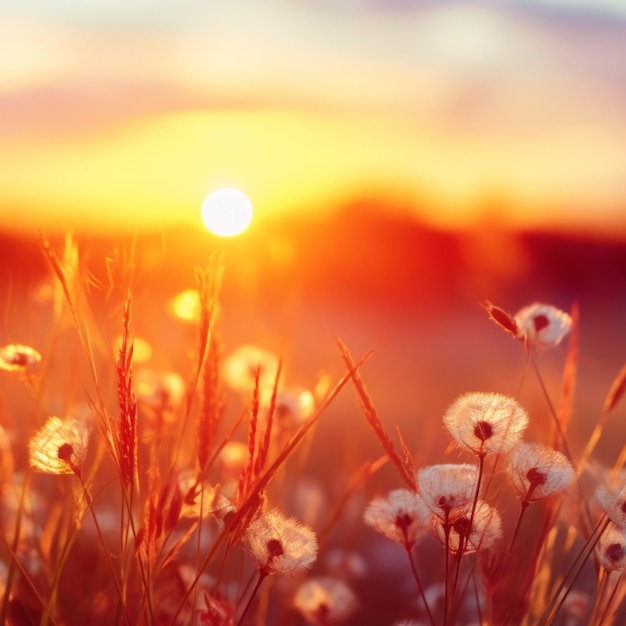 Photo sunset bokeh background