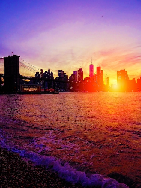 Sunset in Brooklyn, New York City