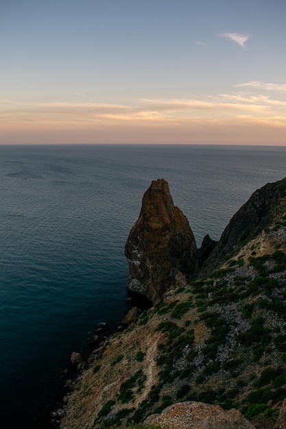 Sunset at Cape Fiolent. Black Sea. Crimea