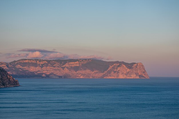 Sunset at Cape Fiolent. Black Sea. Crimea