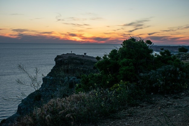 Sunset at Cape Fiolent. Black Sea. Crimea